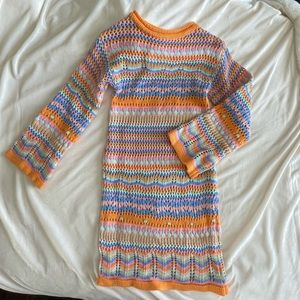 Verge girl crochet mini dress